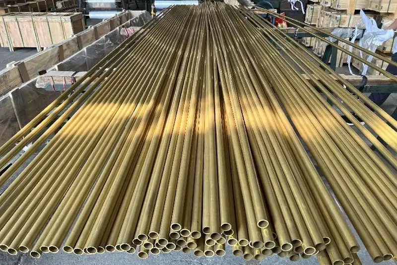 Manufacturing process for copper alloy tubes