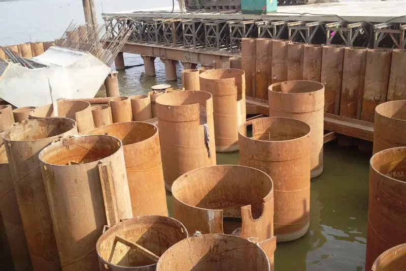 Tubular piling for foundation construction works